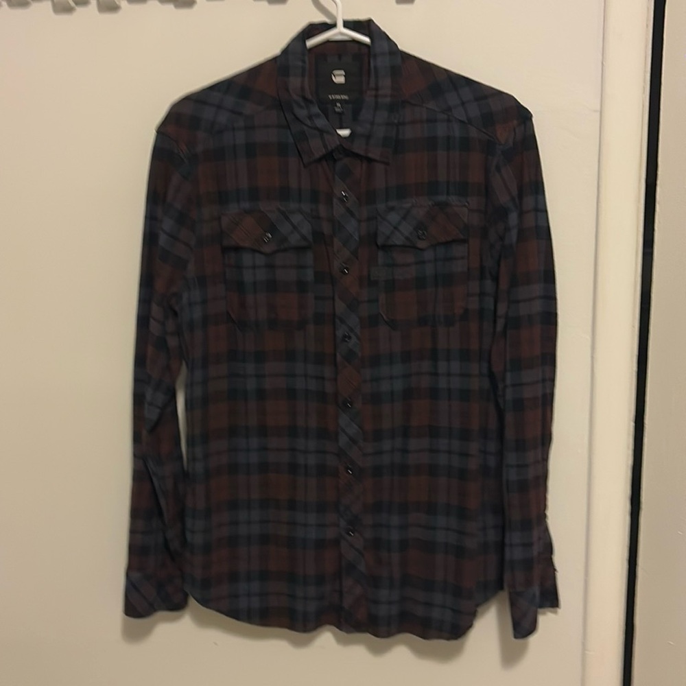 G Star men’s plaid shirt